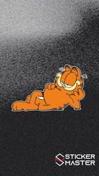 Sticker Master Garfield Motorsiklet,Kask,Laptop,Motor Ve Oto Araç Sticker 13X8 Cm
