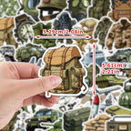 50 Adet Askeri Sticker Seti Zeytin Yeşili & Siyah | Sticker Master
