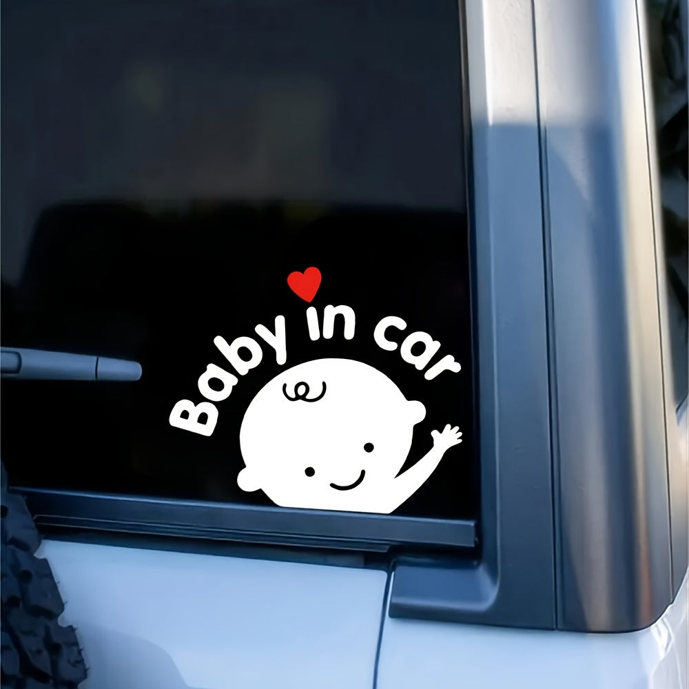 Sevimli Baby in Car Arabada Bebek Var Sticker Araç Çıkartması - Sticker Master