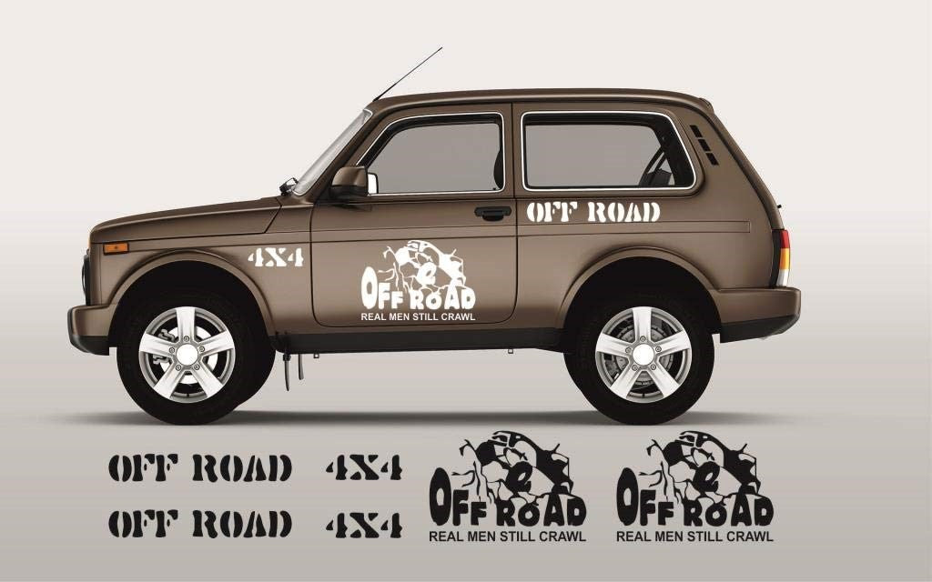 Sticker Master Lada Niva Set-1 Sticker Seti Motor, Kask, Laptop, Araba, Oto Araç İçin Dayanıklı Etiket Decal