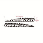 Sticker Master Adventure Off-Road Kaput Sticker Seti - 2’li Vinyl Araç Etiketi (SUV, Pickup, Off-Road Uyumlu)