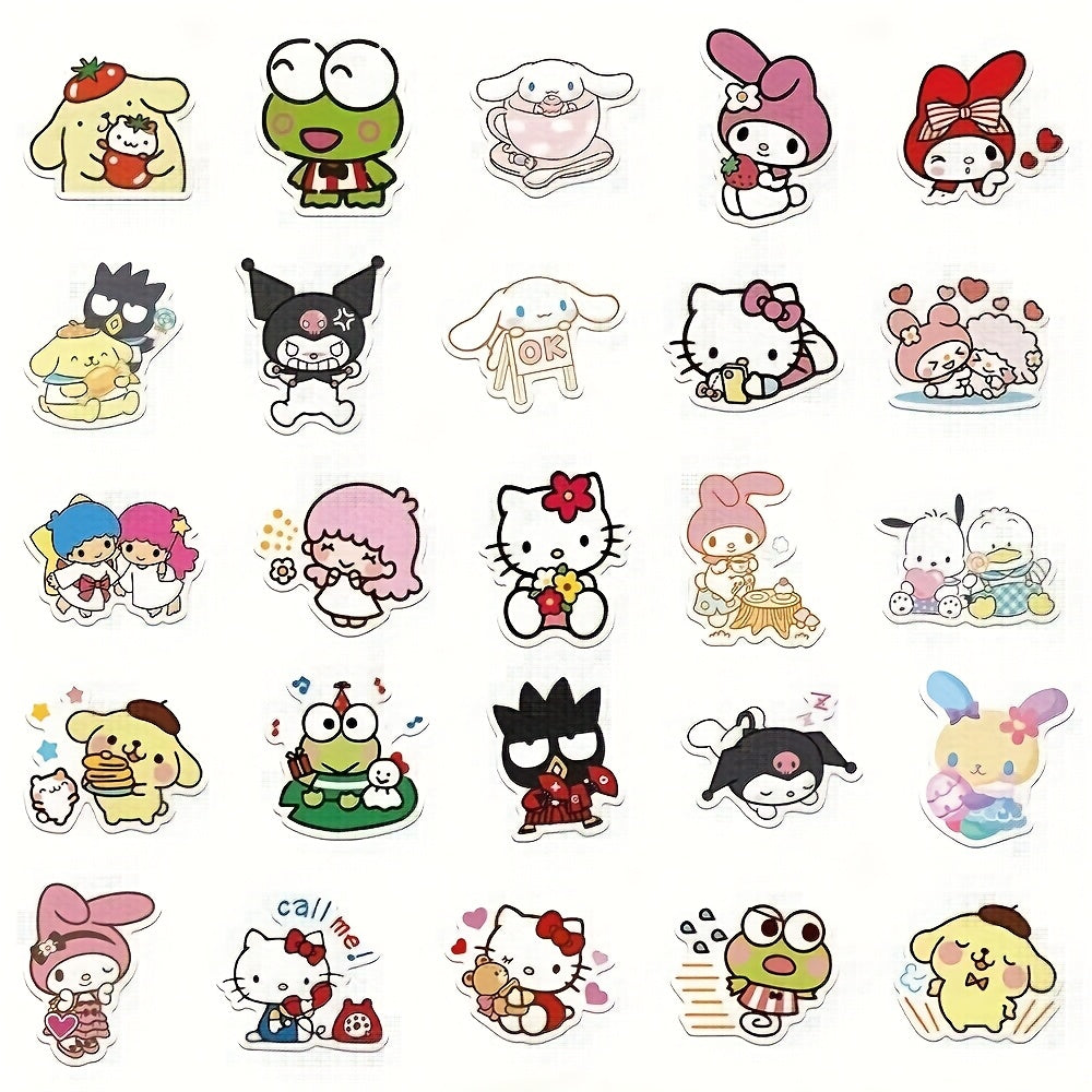 Hello Kitty Kuromi Melody Stil Sticker Seti | Sticker Master