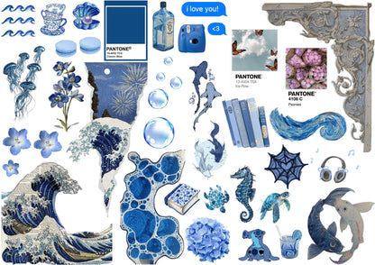 A4 Defter Sticker Seti | 12 Sayfa Farklı Model Kendinden Kesimli (Kiss-Cut) Sticker Master