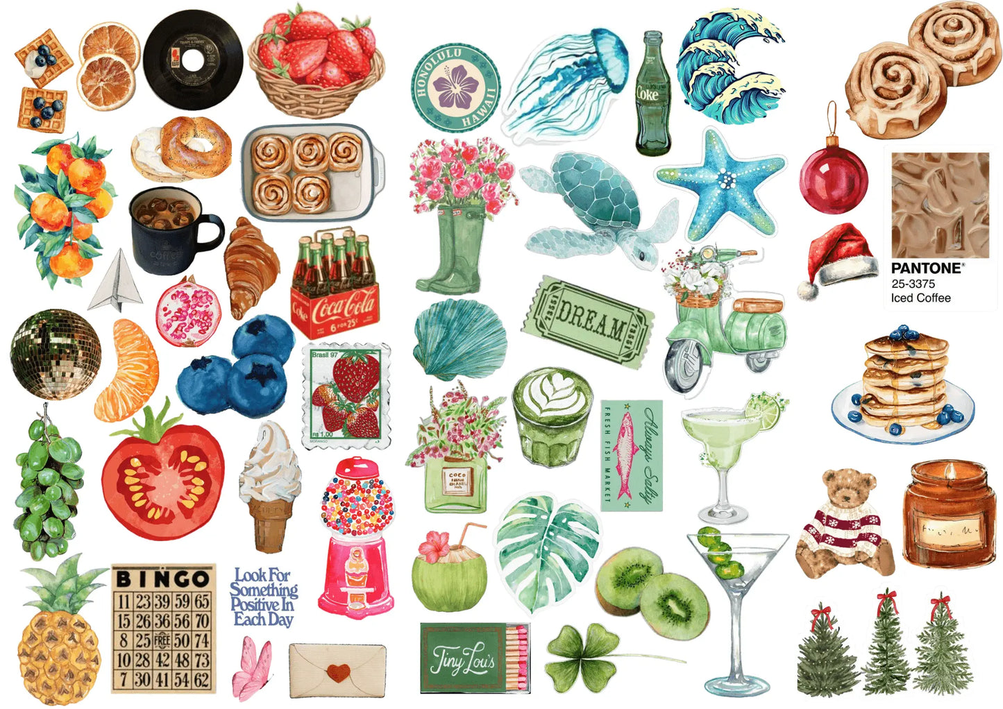 A4 Defter Sticker Seti | 12 Sayfa Farklı Model Kendinden Kesimli (Kiss-Cut) Sticker Master