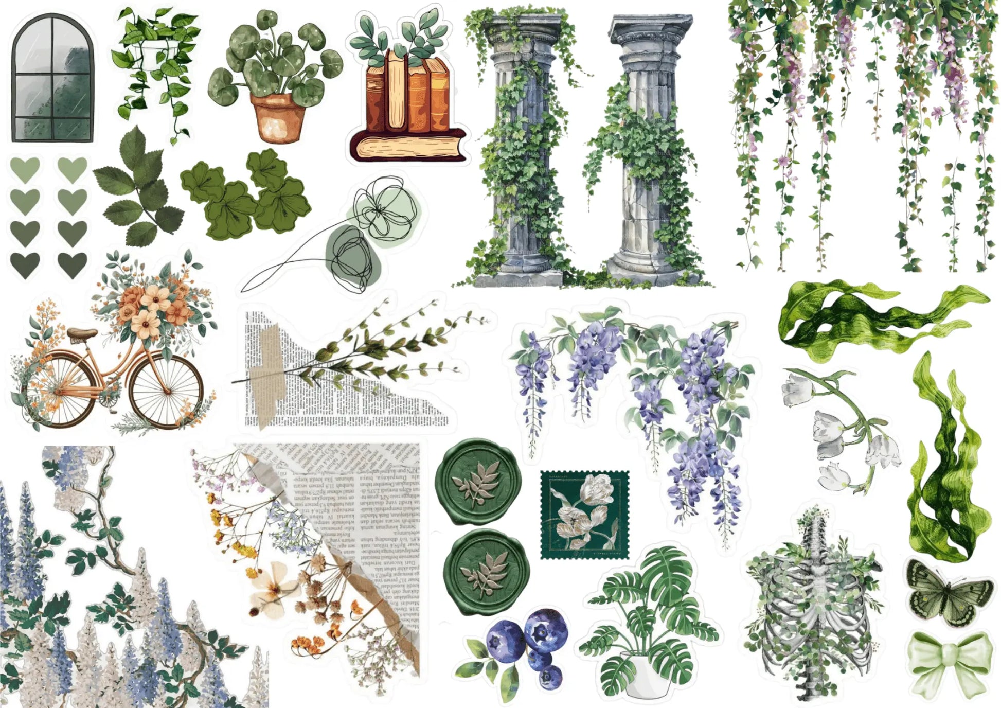 A4 Defter Sticker Seti | 12 Sayfa Farklı Model Kendinden Kesimli (Kiss-Cut) Sticker Master