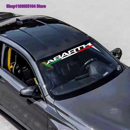 Abarth Ön Cam Sticker | İtalyan Şeritli Yarış Çıkartması | Sticker Master - Sticker Master