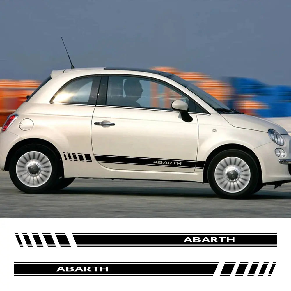 Abarth Sticker Seti Fiat 500 Uyumlu Yan Şerit | Sticker Master Sticker Master