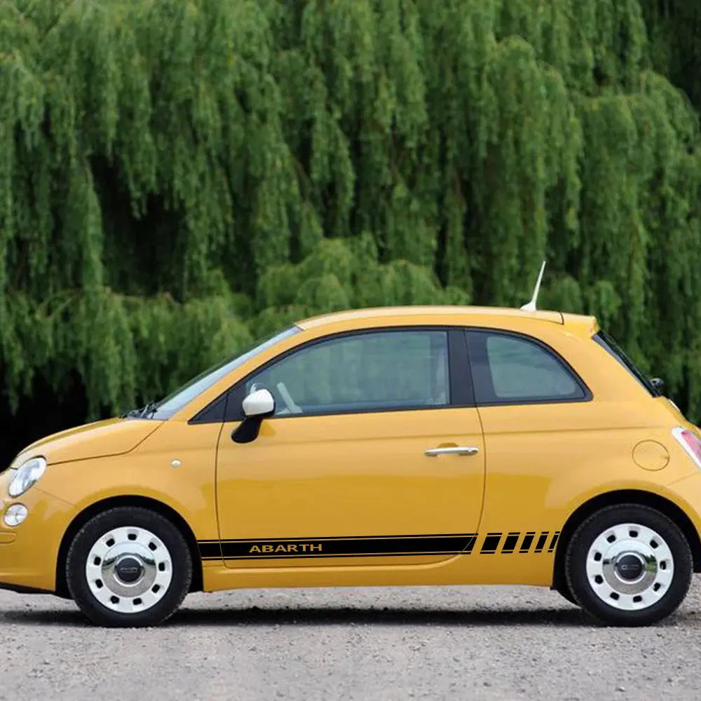 Abarth Sticker Seti Fiat 500 Uyumlu Yan Şerit | Sticker Master Sticker Master