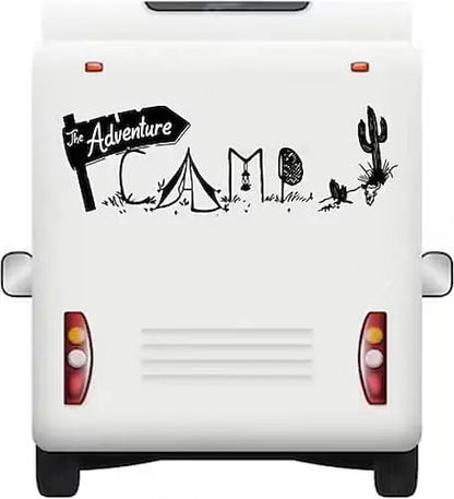 Adventure Camp Sticker Karavan ve Kamp Temalı Etiket | Sticker Master - Sticker Master