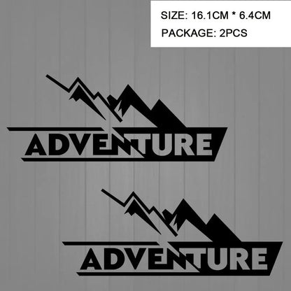 Adventure Motosiklet Sticker Seti Su Geçirmez | Sticker Master Sticker Master