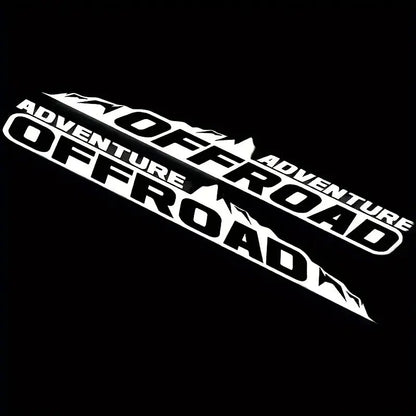 Sticker Master Adventure Off-Road Kaput Sticker Seti - 2’li Vinyl Araç Etiketi (SUV, Pickup, Off-Road Uyumlu) - Sticker Master
