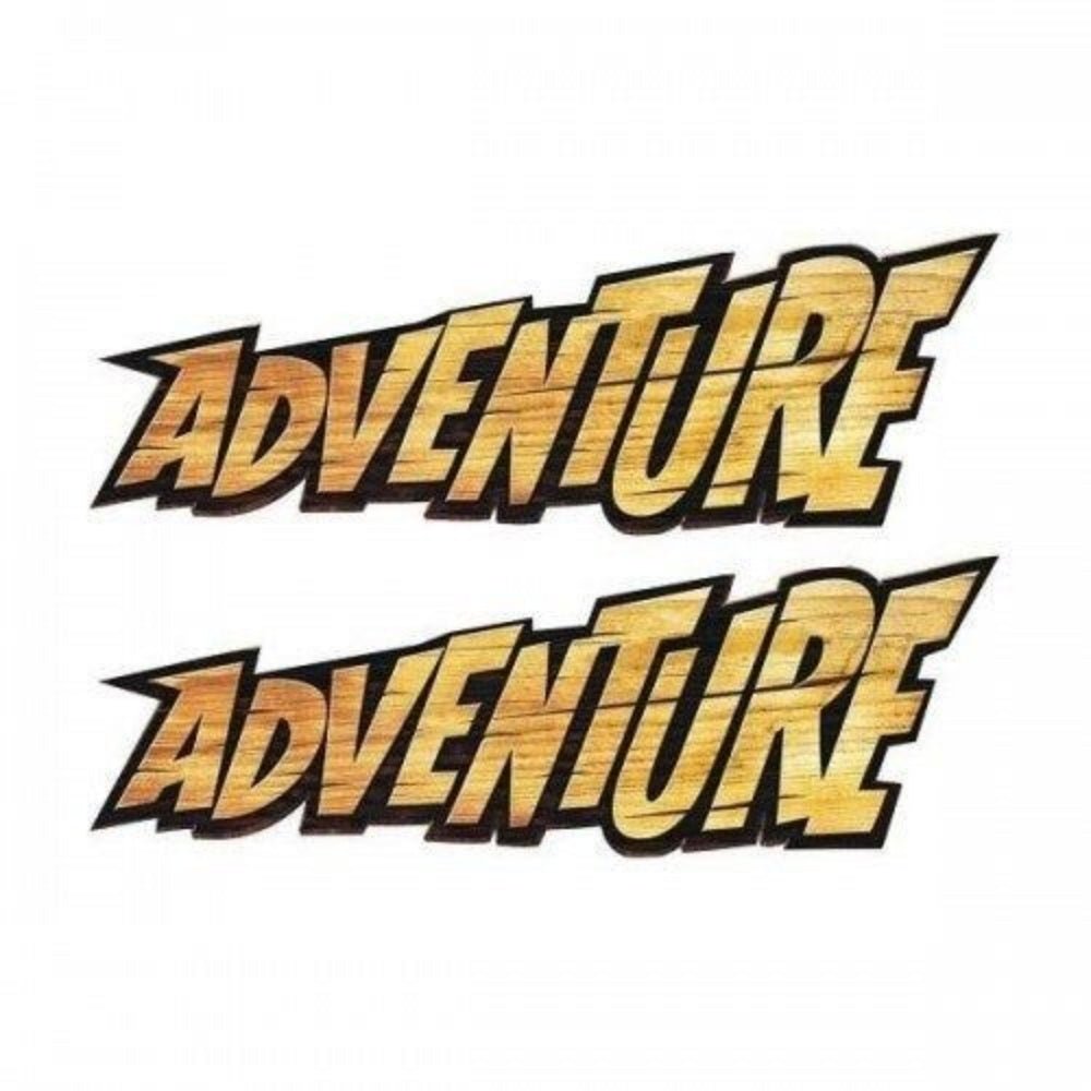 Sticker Master Adventure Sticker Motor, Kask, Laptop, Araba, Oto Araç İçin Dayanıklı Etiket Decal 20 Cm