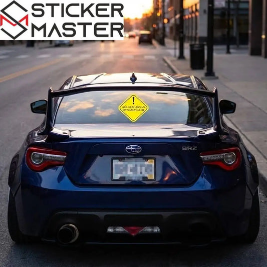 Ağlayacaksan Oynamayalım Sticker 12 cm Mizahi Uyarı Etiketi | Sticker Master