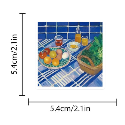50’li Akdeniz Ürünleri Sticker Seti | Sticker Master - Sticker Master