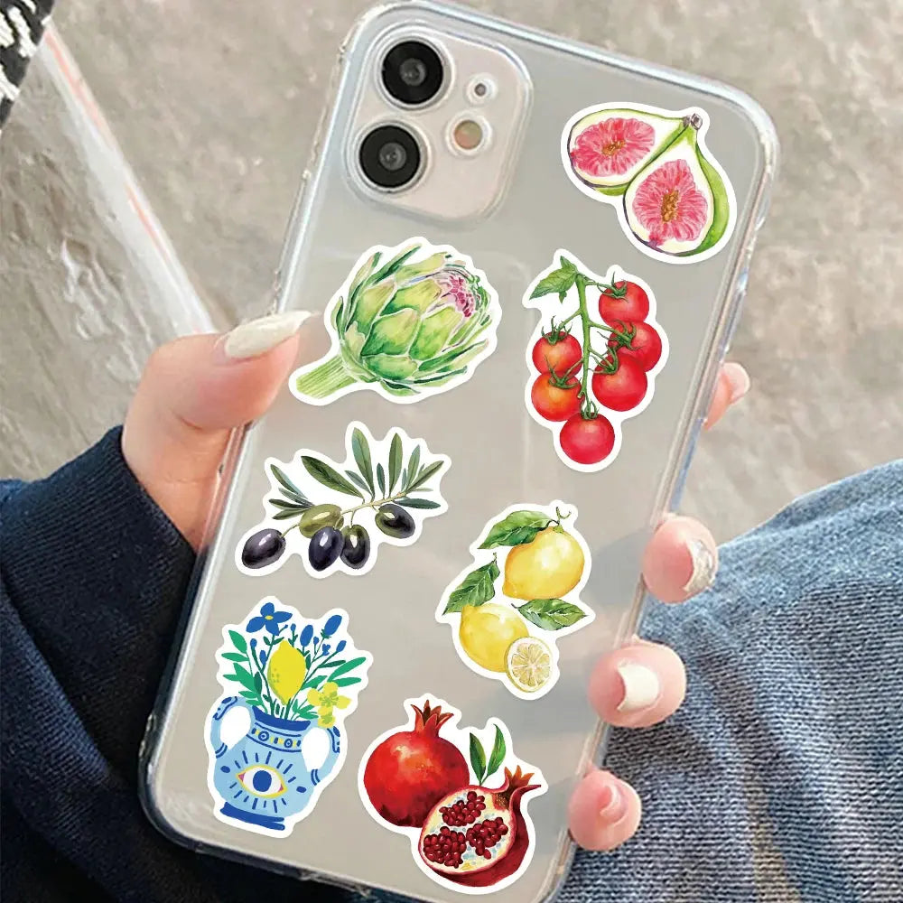 50’li Akdeniz Ürünleri Sticker Seti | Sticker Master - Sticker Master