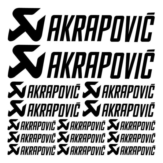 Sticker Master Akrapovic Sponsor Set Oto Motor Araba Sticker 2
