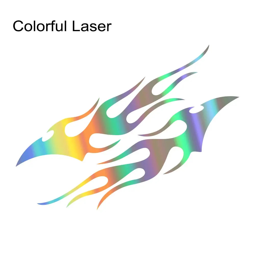 Sticker Master Evrensel 2 Adet Havalı Araba Çıkartması Alev Araba Gövde Çıkartması Su Geçirmez Kendinden Yapışkanlı Alev Çizgili Kapı Vinil Çıkartması Oto Dekorasyon Aksesuarları Sticker Master