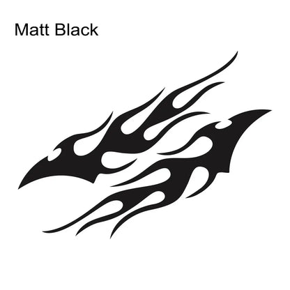 Sticker Master Evrensel 2 Adet Havalı Araba Çıkartması Alev Araba Gövde Çıkartması Su Geçirmez Kendinden Yapışkanlı Alev Çizgili Kapı Vinil Çıkartması Oto Dekorasyon Aksesuarları Sticker Master