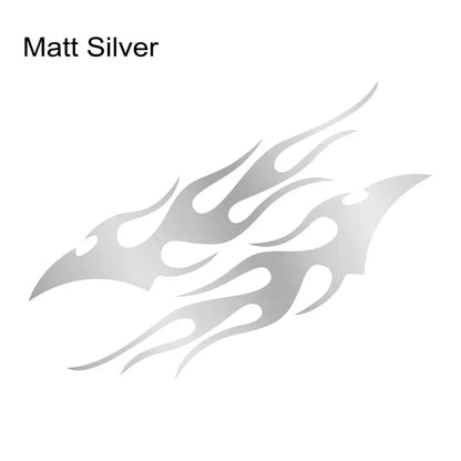 Sticker Master Evrensel 2 Adet Havalı Araba Çıkartması Alev Araba Gövde Çıkartması Su Geçirmez Kendinden Yapışkanlı Alev Çizgili Kapı Vinil Çıkartması Oto Dekorasyon Aksesuarları Sticker Master