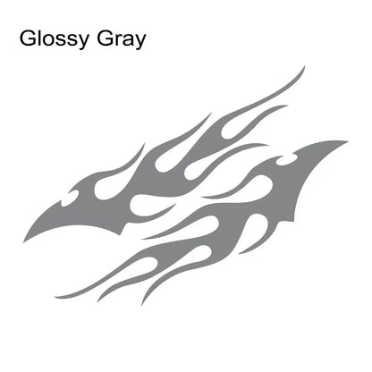 Sticker Master Evrensel 2 Adet Havalı Araba Çıkartması Alev Araba Gövde Çıkartması Su Geçirmez Kendinden Yapışkanlı Alev Çizgili Kapı Vinil Çıkartması Oto Dekorasyon Aksesuarları Sticker Master