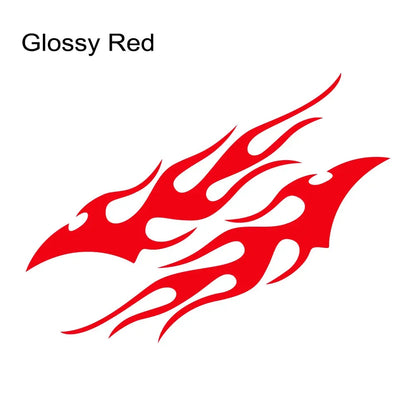 Sticker Master Evrensel 2 Adet Havalı Araba Çıkartması Alev Araba Gövde Çıkartması Su Geçirmez Kendinden Yapışkanlı Alev Çizgili Kapı Vinil Çıkartması Oto Dekorasyon Aksesuarları Sticker Master