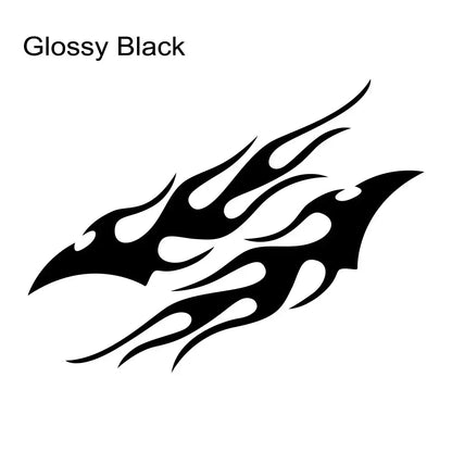 Sticker Master Evrensel 2 Adet Havalı Araba Çıkartması Alev Araba Gövde Çıkartması Su Geçirmez Kendinden Yapışkanlı Alev Çizgili Kapı Vinil Çıkartması Oto Dekorasyon Aksesuarları Sticker Master