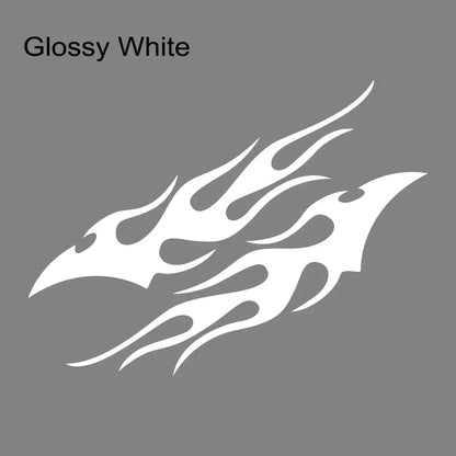 Sticker Master Evrensel 2 Adet Havalı Araba Çıkartması Alev Araba Gövde Çıkartması Su Geçirmez Kendinden Yapışkanlı Alev Çizgili Kapı Vinil Çıkartması Oto Dekorasyon Aksesuarları Sticker Master