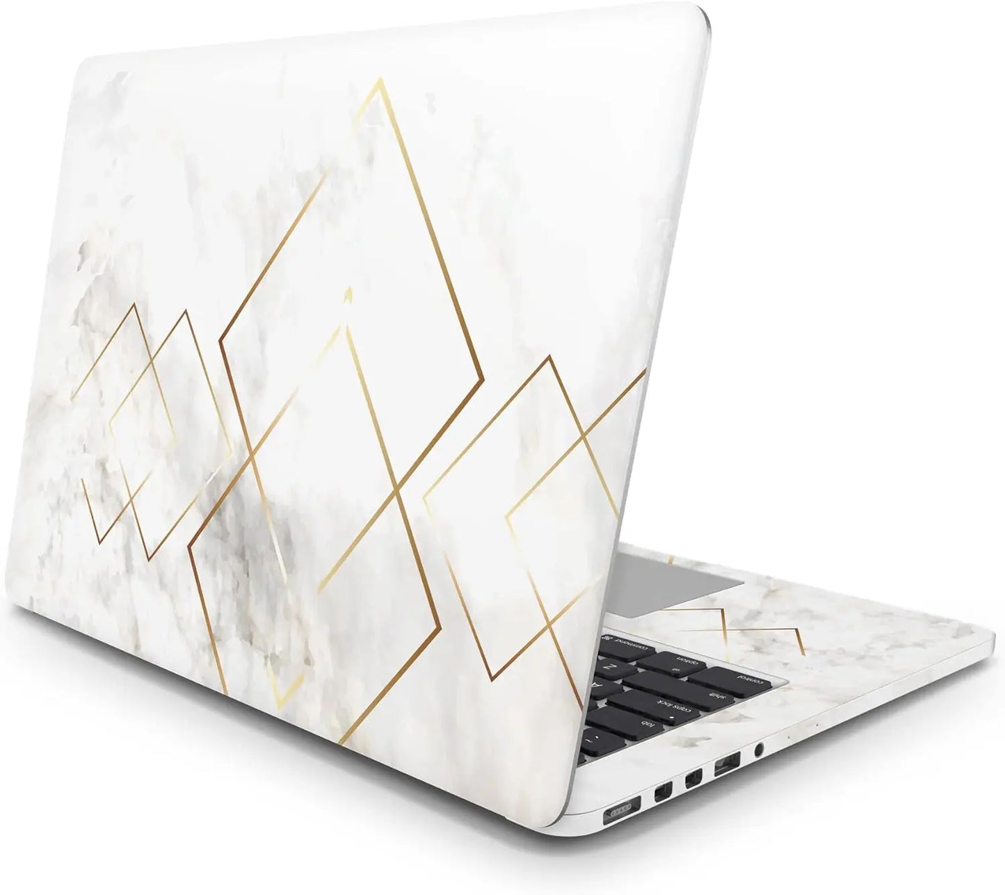 Sticker Master Golden Marble Evrensel Sticker Dizüstü Bilgisayar Vinil Sticker Decal 12" 13" 13.3" 14" 15" 15.4" 15.6 inç Dizüstü Bilgisayar Çıkartma Koruyucu Macbook Asus Acer Hp Lenovo Huawei Dell İçin - Sticker Master