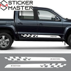 Kapı Yan Racing Şerit Set Uyumlu Volkswagen Amarok Sticker