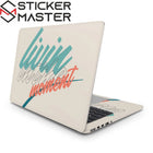 Anı Yaşa Laptop Sticker - Retro Mottolu Tasarım | Sticker Master