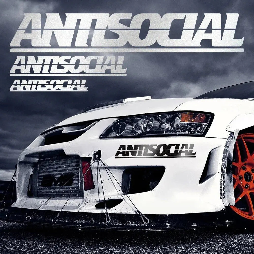 Antisocial Oto Araç Laptop Motor Sticker Etiket Yapıştırma| Sticker Master Sticker Master