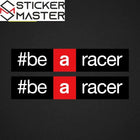 Aprilia Be a Racer Sticker | RS 660, RSV4 ve Tuono İçin Yarış Logosu (Çift)