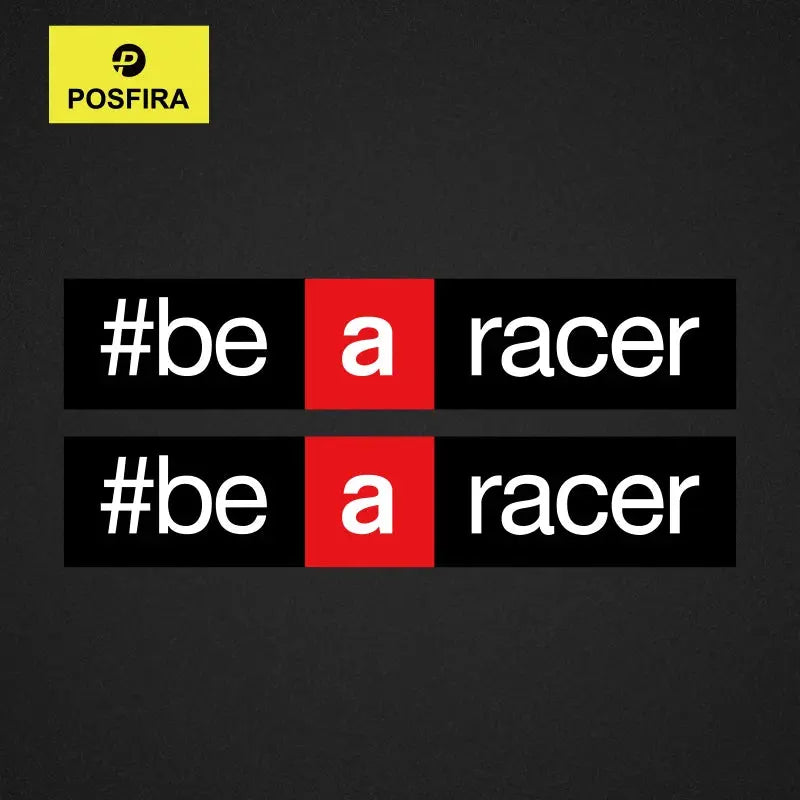 Aprilia Be a Racer Sticker | RS 660, RSV4 ve Tuono İçin Yarış Logosu (Çift) Sticker Master