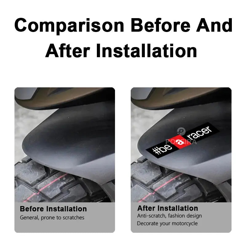 Aprilia Be a Racer Sticker | RS 660, RSV4 ve Tuono İçin Yarış Logosu (Çift) Sticker Master