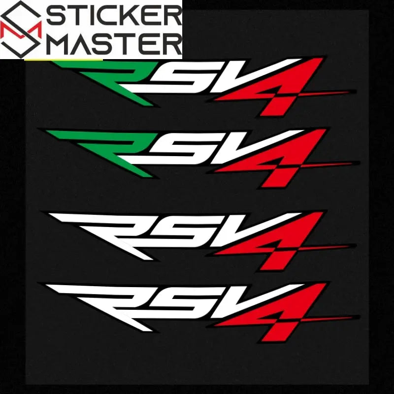 Aprilia RSV4 Sticker Seti | 2010-2024 İtalyan Yarış Logosu (2 Adet) - Sticker Master
