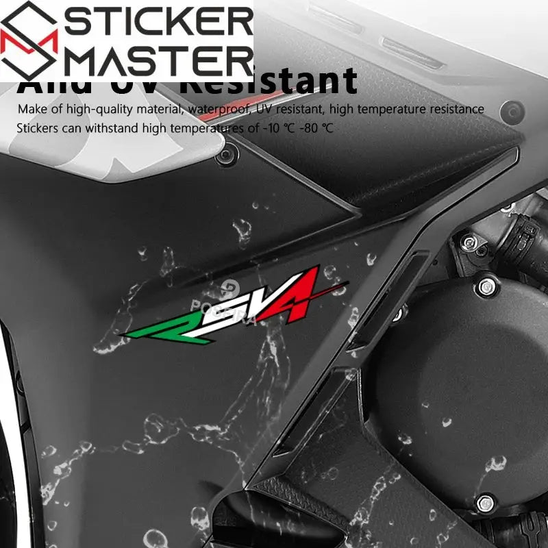 Aprilia RSV4 Sticker Seti | 2010-2024 İtalyan Yarış Logosu (2 Adet) - Sticker Master