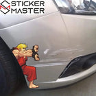 Araba Çizik Kapatıcı Sticker | Street Fighter Ryu & Ken Hadouken (Bumper Decal)