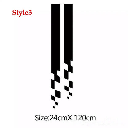 Araba Kaput Sticker - Kişiselleştirilmiş Şerit Çıkartma Sticker Master