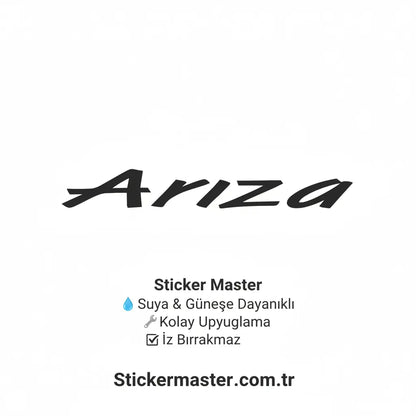 Arıza Sticker Yazısı Oto Cam ve Kaporta Etiketi | Sticker Master - Sticker Master