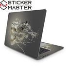 Artistik Kuru Kafa Laptop Sticker - Soyut Tasarım | Sticker Master