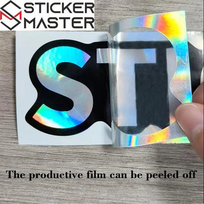Asi Tavşan Sticker | Kask ve Motor İçin Taçlı Lazer Decal (15x14 cm) Sticker Master