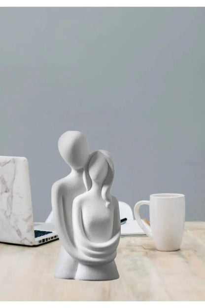 Sticker Master Sevgili Aşıklar Sarılmış Çift Biblo – Romantik Dekoratif Hediyelik Eşya