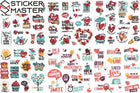 Aşk Temalı Sticker Seti 88 Parça Romantik Etiketler | Sticker Master