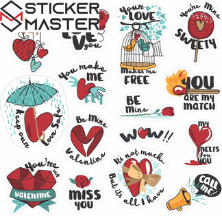 Sticker Master 88 Adet Love Aşk Graffiti JDM Araba Modifiye Stickers Motor Bisiklet Laptop Sticker Etiket Çıkartma