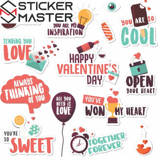 Sticker Master 88 Adet Love Aşk Graffiti JDM Araba Modifiye Stickers Motor Bisiklet Laptop Sticker Etiket Çıkartma