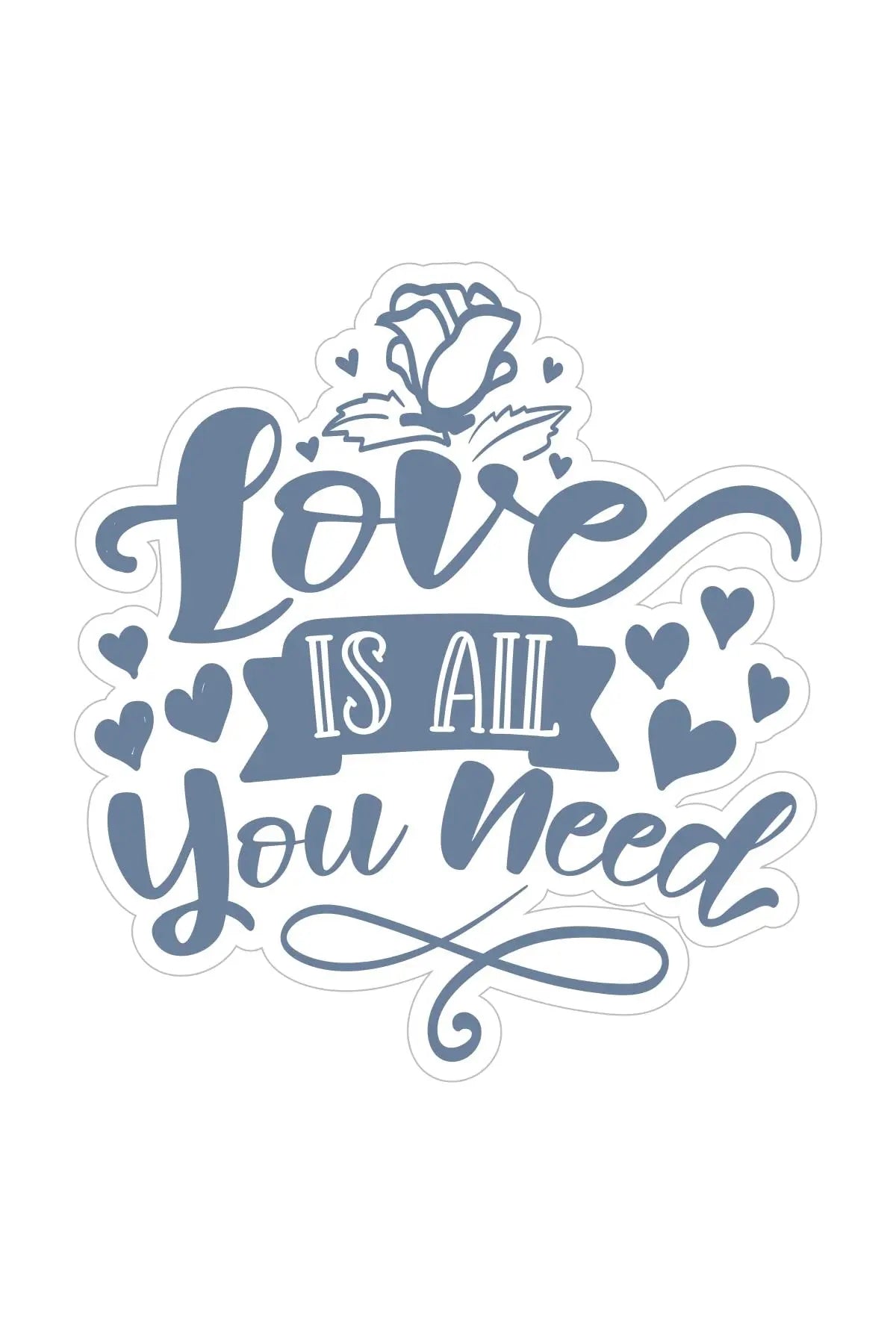 Sticker Master Sticker Oto Romantik Love Aşk Laptop Motor 10 Adet 10 Cm