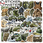 Askeri Sticker Seti (50 Adet) | Ordu & Kamuflaj | Sticker Master
