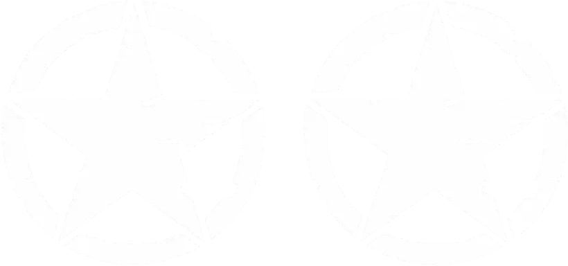 Sticker Master Askeri Yıldız Sticker (2 Adet - 10 Cm) - Oto, Araba, Motor, PC, Playstation, Xbox İçin Dayanıklı Vinil Decal Etiket - Sticker Master