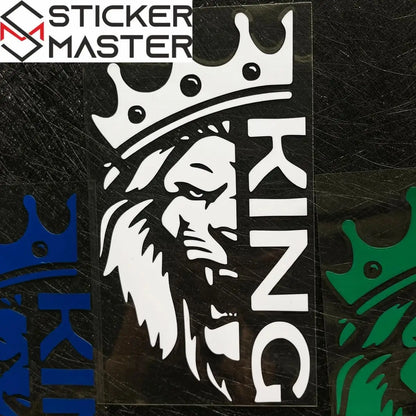 Aslan Kral Taçlı Sticker - Sticker Master araç sticker ürün görseli