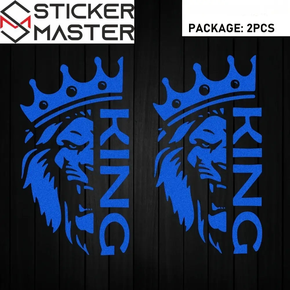 Aslan Kral Taçlı Sticker - Sticker Master araç sticker ürün görseli